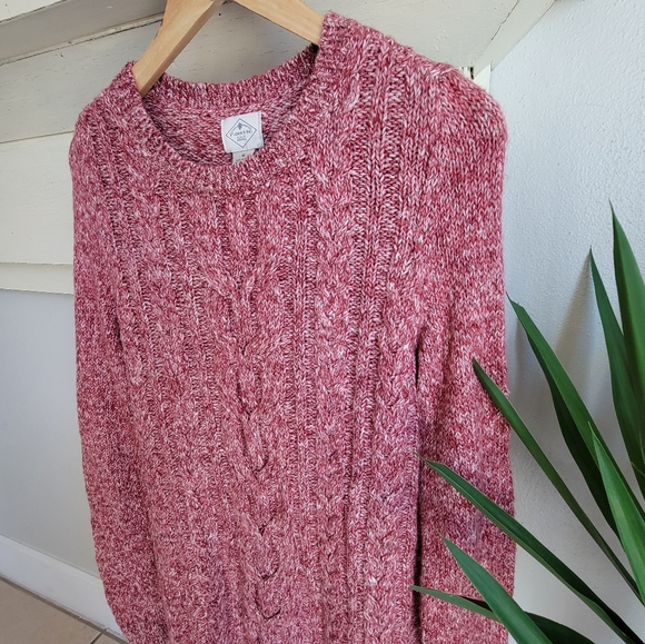 NWOT ST.JOHNS BAY Cable Knit Marled Crewneck Sweater - Picture 8 of 10